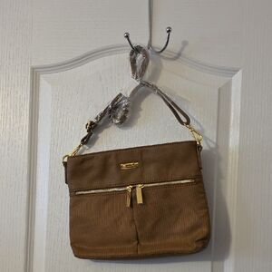 NWT MANGANO BROWN SHOULDER BAG